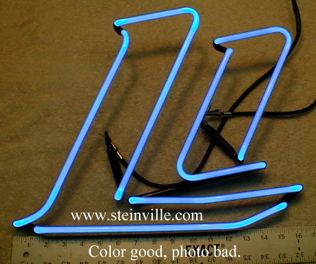 Miller neon beer sign tubes & parts.